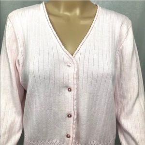 Jones Wear Ladies Cardigan Size Large Casual